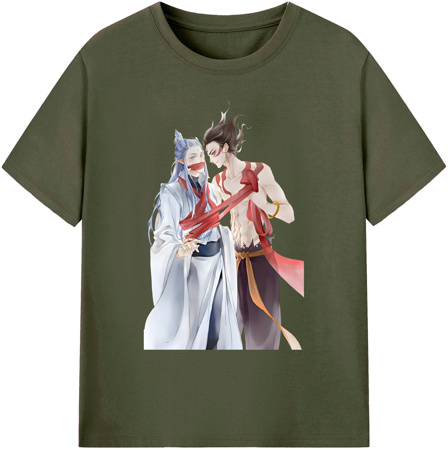 （画像用） Ne Zha 2 ナタ 魔童の大暴れ 綿100％ メンズ半袖Tシャツ｜肌触りやわらか＆通気性